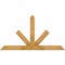 Ekena Millwork Saratoga Rough Sawn Timber Gable Bracket, Western Red Cedar, 60"W x 32"H x 4"D x 4"F, 13/12 Pitch GBW060X32X0404SAR00RWR - alternate 1